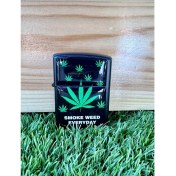 Resim Lighter Yaprak Benzinli Metal Çakmak Damla Sticker 
