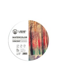 Resim Vıncent Watercolor Daire Sketchbook 300gr 25cm 10 Sayfa Suluboya Defteri 
