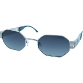 Resim Flirt Fl 966 740g 51 Unisex Geometrik Gri Metal Güneş Gözlüğü Gri 