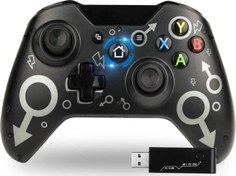 Resim N1 Xbox One Pc Ps3 Kablosuz Gamepad Joystick Oyun Kolu Siyah Winex