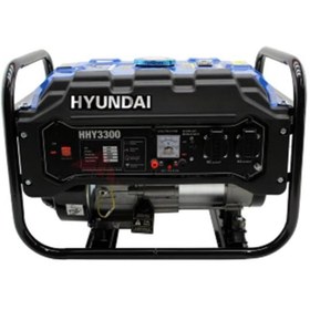 Resim Hyundai HHY3300 Benzinli Jeneratör – 2.8 kW, 7 HP, 213 cc, AVR’li, Monofaze, İpli Çalıştırma 