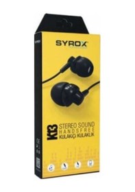 Resim Syrox K13 Mikrofonlu Kulak İçi Kulaklık 