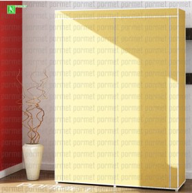 Resim PORMET 2 Bölmeli Bez Dolap Bez Ayakkabılık Bej 