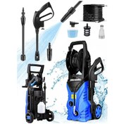 Resim Dragro Alman LT701G-2500A 180 Bar 2500 W Yüksek Basınçlı Yıkama Makinesi Mavi 