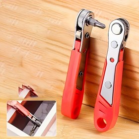 Resim Dar Alanlar İçin Uygun, Motorlu Olmayan Kırmızı Sağ Açı Açısı Ratchet İleri/Ters Fonksiyonlu Çelik Tornavida 