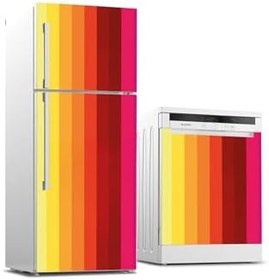 Resim Buzdolabı Ve Bulaşık Makinesi Takım Sticker 0275 