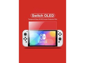 Resim Loges Tamperli Nintendo Switch OLED Ekran Koruyucu Temperli Cam Premium Pro 9h Waterproof 