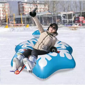 Resim buradanaldım Şişme Kar Kızağı, Karda Kayma Botu, Tutamaçlı Şişme Kayak Botu 