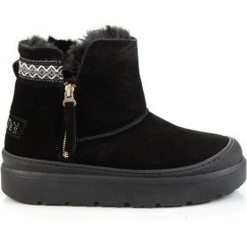 Resim Siyah Hakiki Deri Kadın Bot & Bootie K02748100402 Siyah 