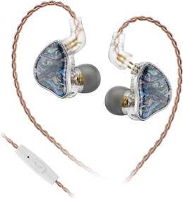 Resim NICEHCK DB2 Hibrit Armatür Kablolu Kulak İçi Monitörler Mikrofonlu Kulaklık: Reçine 1BA+1DD HiFi Kulaklık KZ Oyun Kulaklıkları-3,5 mm Kablolu Kulak İçi Kulaklıklar Audiophile/Müzisyenler için Oyun 