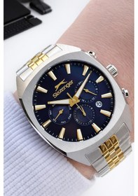 Resim Slazenger İtalyan Tasarım Bileklik Hediyeli 2 Yıl Garantili 10 Atm Çelik Erkek Kol Saat Esl.2574.330 Gümüş 