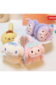 Resim So Iconic Sanrio Cinnamoroll Sevimli Beyaz Renk Peluş Kulaklık 