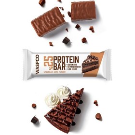 Resim Waspco Bitter Çikolata Kaplı Çikolatalı Kek Aromalı Protein Bar 36G x 1 Adet 