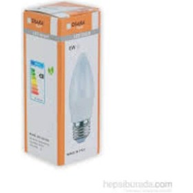 Resim Osaka 6 Watt Led Beyaz Günışığı E27 Duylu Mum Avize Buji Ampul 