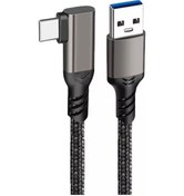 Resim Oculus Quest İçin 1/2 0.5 M Usb-a - Usb-c Kablosu 3a Usb3.2 Gen2 Hızlı Şarj Bağlantı Kablosu Vr Kulaklık 10 Gbps Veri Aktarım Kablosu 