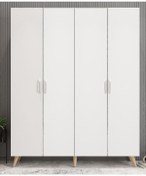 Resim Sedef Portmanto Vestiyer -Meşe Beyaz -140 cm 