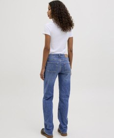 Resim Jack & Jones Kadin Slim Straight Jean - Nice - 12275469 Medium Blue Denim 