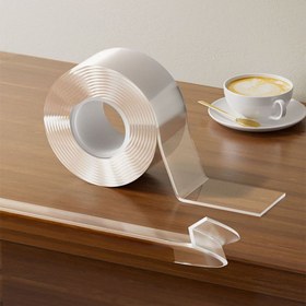 Resim Şeffaf PVC Masa Kenar Koruyucu Bant - Kendinden Yapışkanlı, Yumuşak Mobilya Köşe Tampon Şeridi, Ev ve Ofis Kullanımı için Şeffaf Güvenlik Koruması, Kenar Koruma | Şeffaf Tasarım | PVC Malzeme, Masa için Tamponlar 