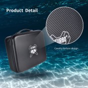 Resim 1 adet Sualtı Regülatör Çantası Lüks Sualtı Regülatör Taşıma Çantası Dalış Ekipmanı BCD Çantası Buceo Enstrüman Aksesuarları Koruyucu Kutu PVC Yumuşak Kılıf Çift Başlı Fermuar Açılışı ile, İçinde 2 Darbeye Dayanıklı Köpük Ped Bulunan 