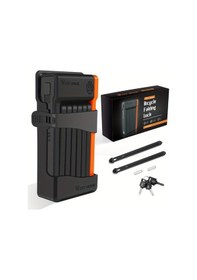 Resim Fochsia Kompakt Dayanıklı Portatif Turuncu Katlanır Bisiklet Zincir Kilit Turuncu 