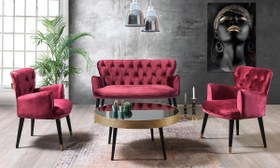 Resim Vega Bordo 2+1+1 Çay Seti (Salon, Balkon,Cafe, Ofis) 