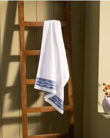 Resim Madame Coco Daine Banyo Havlusu Beyaz/Mavi 