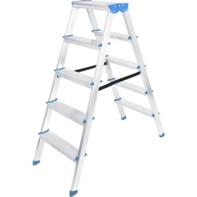 Resim Bilfold 5+5 Çift Basamaklı Alüminyum Metal Merdiven 