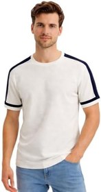Resim Cazador Triko Bisiklet Yaka T-shirt Erkek 34045 Ekru 