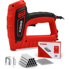 Resim KOBB KBZ200 8-16mm Zımba ve 15-16mm Profesyonel Çivi Çakma Makinesi + 3000 adet Yedek Zımba ve Çivi 