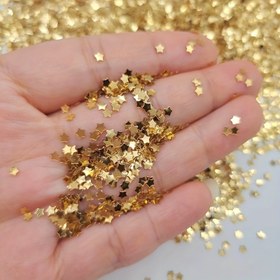 Resim 5000 Adet Altın Yıldız Pulları - PVC Malzeme, Parti Süslemeleri için Parlak Metalik Bitiş, Noel ve Bayram Kutlamaları için İdeal, Noel Merkez Süsü 