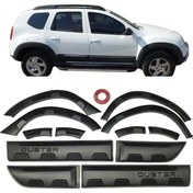 Resim Dacia Duster Kapı Koruma Ve Çamurluk Kaplaması Dodik Plastik 12Li Damalı 