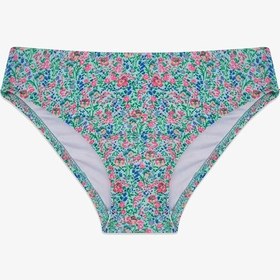Resim Penti Renkli Kız Çocuk Ditsy Bandeau Bikini Takımı 