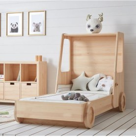 Resim Arabalı Yatak Montessori Yatak Çocuk Ve Bebek Odası Karyola Beşik 