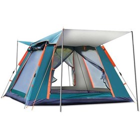 Resim Tenteli 6 Kişilik Otomatik Çadır 240x240x155 Cm Çadır Çantalı Çadır - Sineklikli Çadır Karışık/çok Renkli Çok Renkli 