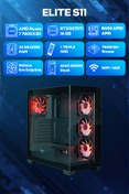 Resim Game Garaj Elite S11 AMD Ryzen 7 7800X3D 32GB RAM 1TB SSD RTX5070Ti 360mm Sıvı Soğutma FreeDOS Oyuncu OEM Paket 