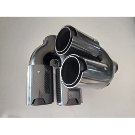 Resim MONLİON M Model 5 D Parlak Carbon Siyah 90 mm Çiftli Sağ-Sol Set 