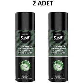 Resim Selsil Elektronik Devre Kart Temizleme Spreyi 200ml 2 Adet 