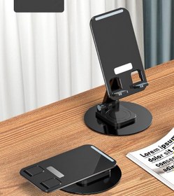 Resim MC-460 Katlanabilir Telefon Tutucu Stand Yuvarlak Tabanlı 