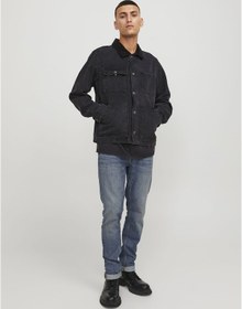 Resim Jack & Jones Erkek Glenn 271 Slim Fit Jean 12252977 Blue Denim Mavi 