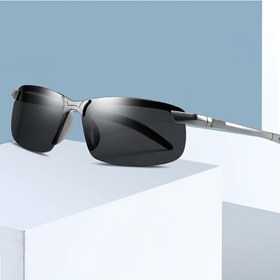 Resim 1 adet moda gözlükler, gündüz ve gece görüşü için polarize - yüksek çözünürlüklü TAC lens, çizilmeye karşı dayanıklı, parıltı önleyici kaplama, çinko alaşım çerçeve, spor tasarım - erkekler ve kadınlar için mükemmel hediye 