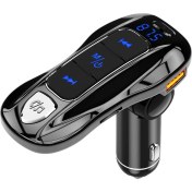 Resim Farfi BC55 Çok Fonksiyonlu Araba Hızlı Şarj Bluetooth Uyumlu Mp3 Müzik Çalar Fm Verici (Yurt Dışından) 
