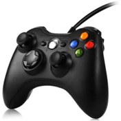 Resim VOOKA Xbox 360 Gamepad Joystick Kablolu Oyun Kolu Pc-360 Uyumlu Siyah 