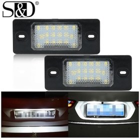 Resim 2 Adet Araba Canbus Led Numarası Plaka Elektrik Ampulü Porsche Cayenne İçin Vw Golf 5 Touareg 1gen Tiguan Passat B5.5 Otomatik Lamba 