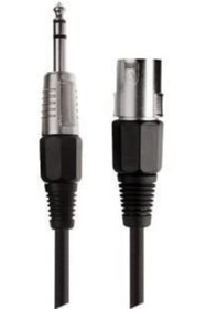 Resim Yeka 6.3 Mm Trs Stereo-xlr Erkek Kablo 3 Metre 