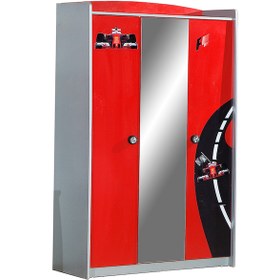 Resim setaymobilya Gardırop ,Formula Arabalı Yatak Uyumlu , 3 Kapaklı Dolap , Setay 