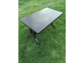 Resim Evko Mobilya Plastik 70X120 Masa, Plastik Masa, Bahçe Balkon Teras Masası, Kare Masa, Dış Mekan Masası 