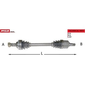 Resim Mga-70270 - Aks Sol "ınce Freze" Peugeot : 306 1.6 Tu5jp Absl 