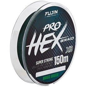 Resim Fujin Pro Hex 8x 150mt Moss Green İp Misina 0,11 Mm 