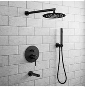 Resim Fause Fau107-B Tam Ankastre Adonis Duş Seti Siyah 