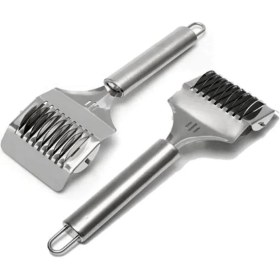 Resim Paslanmaz Çoklu Dilimleyici Pratik Hamur Makarna Erişte Kesici – Maydanoz Soğan Sarımsak Doğrayıcı 